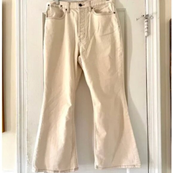 Kate Hudson Happy X Nature High Rise Crop Boots Jeans - Picture 3 of 14